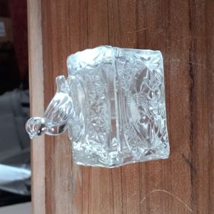 Vtg Hofbauer lead crystal trinket box.